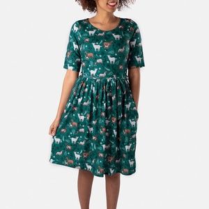 POPSY Clothing Co. Nanny Grazing Goat 🐐 🐐Dress UK20/US18